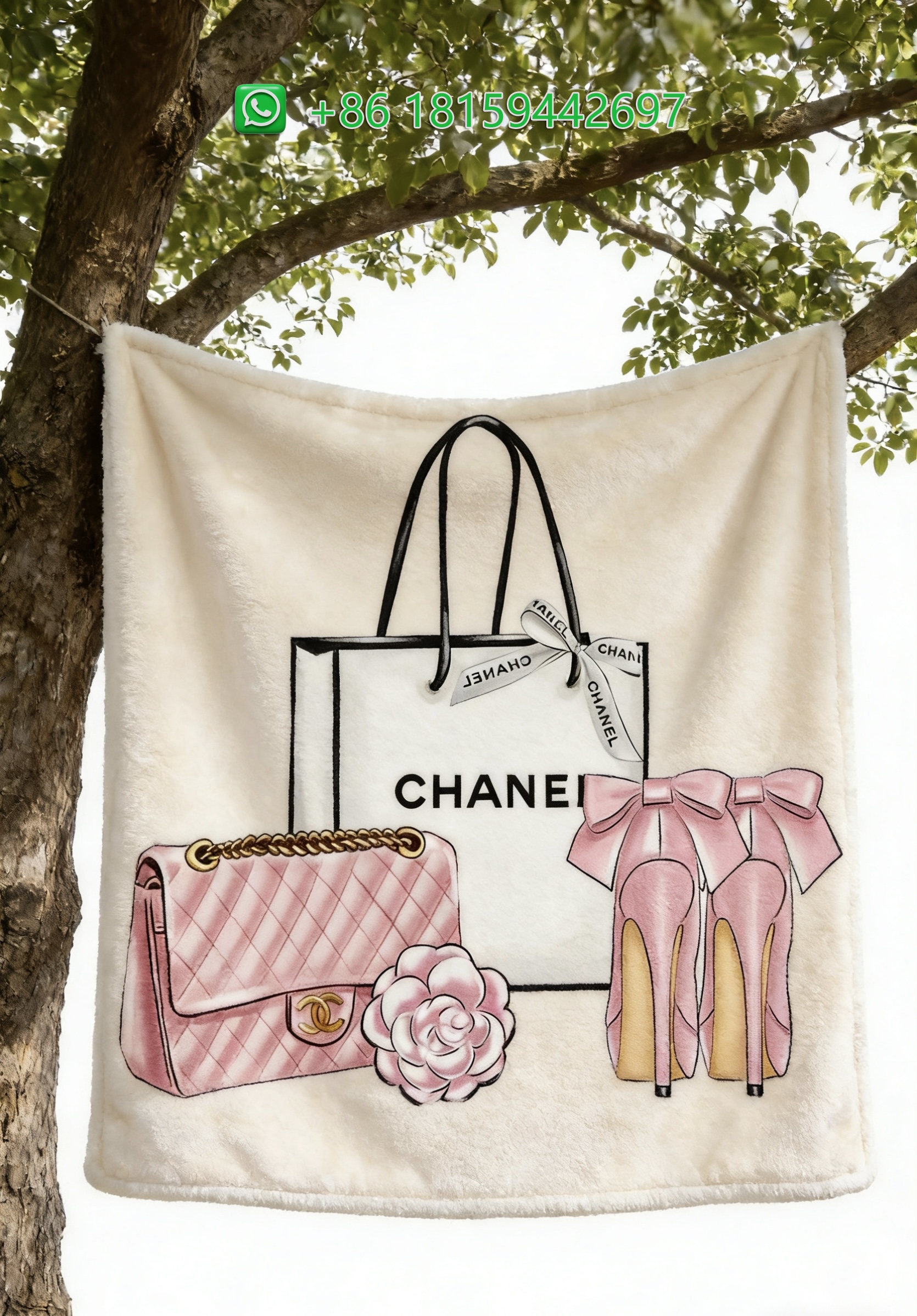Chanel Throw Blankets